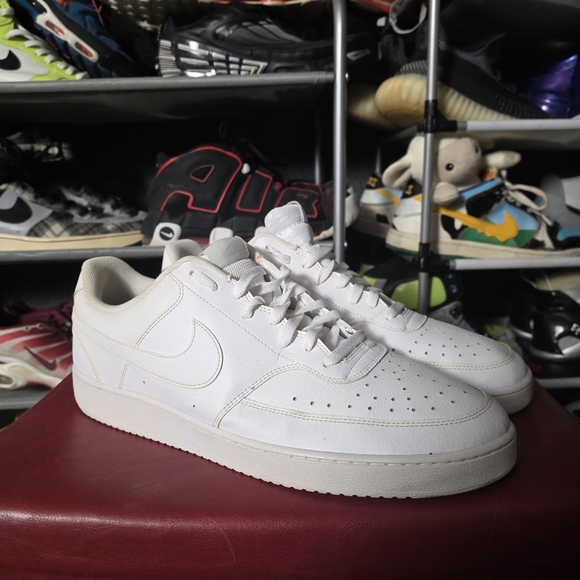? Nike Court Vision!  Men\'s  Size 15 Classic White Athletic Shoes Sweet! main image 10